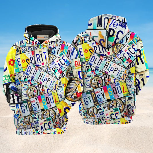 Hippie Spirit Peace Art – 3D Hoodie
