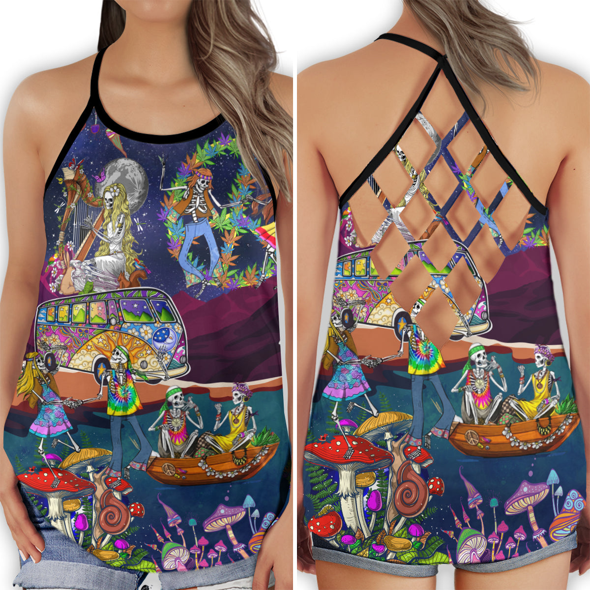 Hippie Summer Trip Free Spirit - Hollow Tank Top