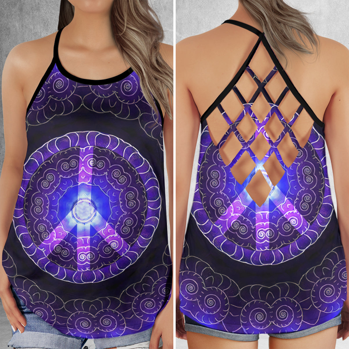 Hippie Purple Summer Collection – Hollow Tank Top