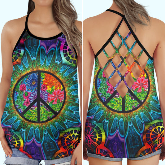 Hippie Summer Vibes Bright Color – Hollow Tank Top