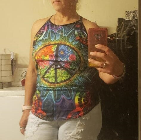 Hippie Rainbow Summer Vibes - Hollow Tank Top