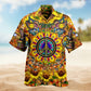Hippie Sunflower Peace And Life Psychedelic Art Limited Edition – Hawaiian Shirt