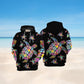 Hippie Turtle Love Ocean Art – 3D Hoodie