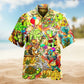 Hippie Turtle Peace Life Colorful Funny Limited Edition - Hawaiian Shirt