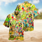 Hippie Turtle Peace Life Colorful Funny Limited Edition - Hawaiian Shirt