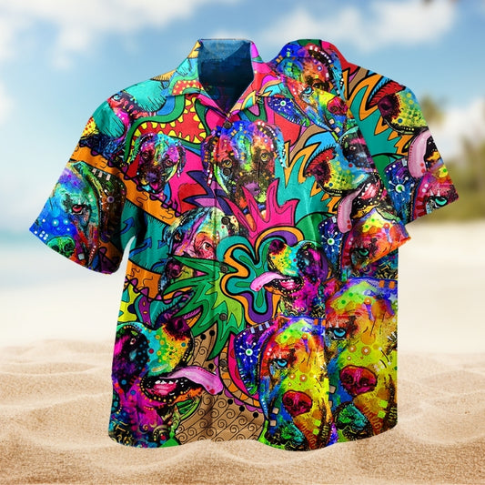 Hippie Dog Color Limited Edition – Hawaiian Shirt