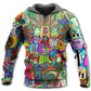 Hippie Electric Guitar Peace Style - 3D Hoodie2