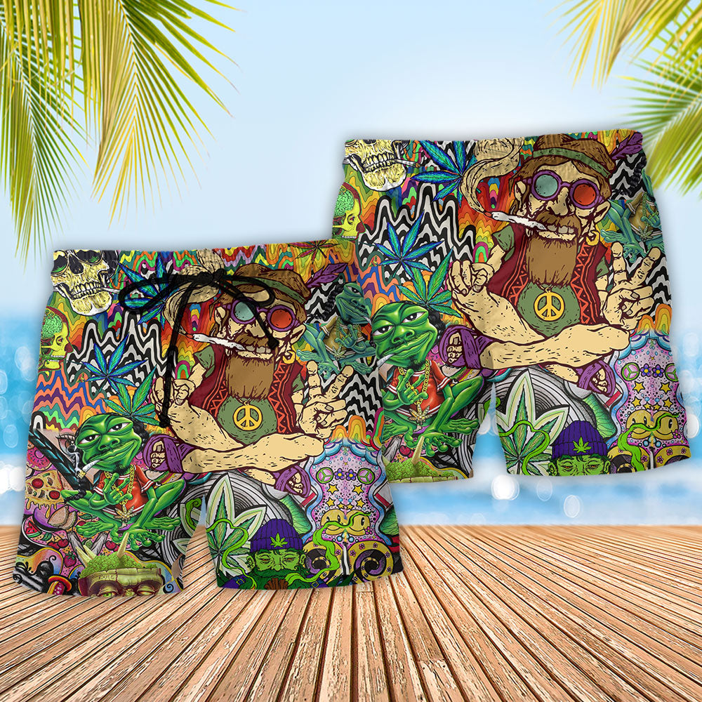 Hippie Freedom Lifestyle Art – Beach Short