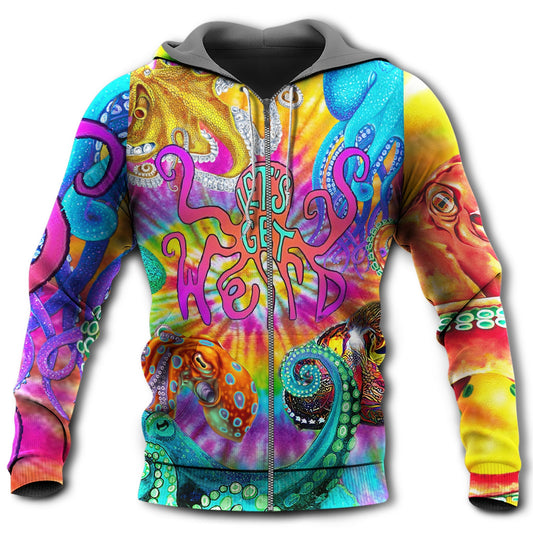 Hippie Octopus Peace Life Style - 3D Hoodie2