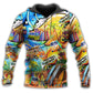 Hippie Peace Bus Painting Style - 3D Hoodie2