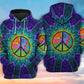 Hippie Peace Green Color Art – 3D Hoodie