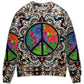 Hippie Peace Sign Galaxy Art – Sweater - Ugly Christmas Sweater