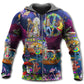 Hippie Skull Dancing Moon Dark - 3D Hoodie2