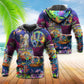 Hippie Skull Dancing Moon Dark - 3D Hoodie3