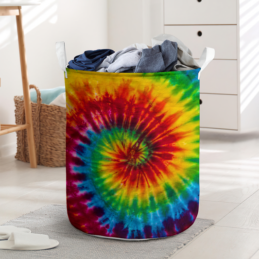 Hippie tie basic style - Laundry basket - LAUB09NGC240222 - Owls Matrix LTD