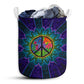 S: 17.72”x13.78” (45x35 cm) Hippie Sign Purple Basic Style - Laundry Basket - Owls Matrix LTD