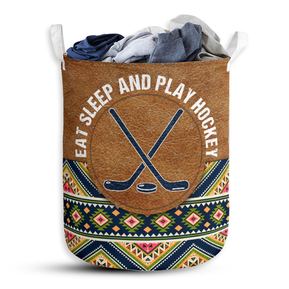 Hockey Suede Pattern Style - Laundry Basket - Owls Matrix LTD