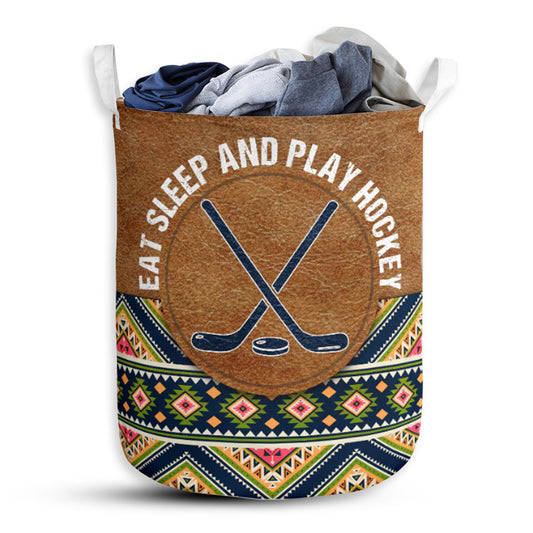 Hockey Suede Pattern Style - Laundry Basket - Owls Matrix LTD