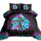 Jesus Butterfly Hologram Faith Cross Bedding Cover For Faith Bedroom Decor