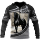 Love Horse All Over Print Art – 3D Hoodie