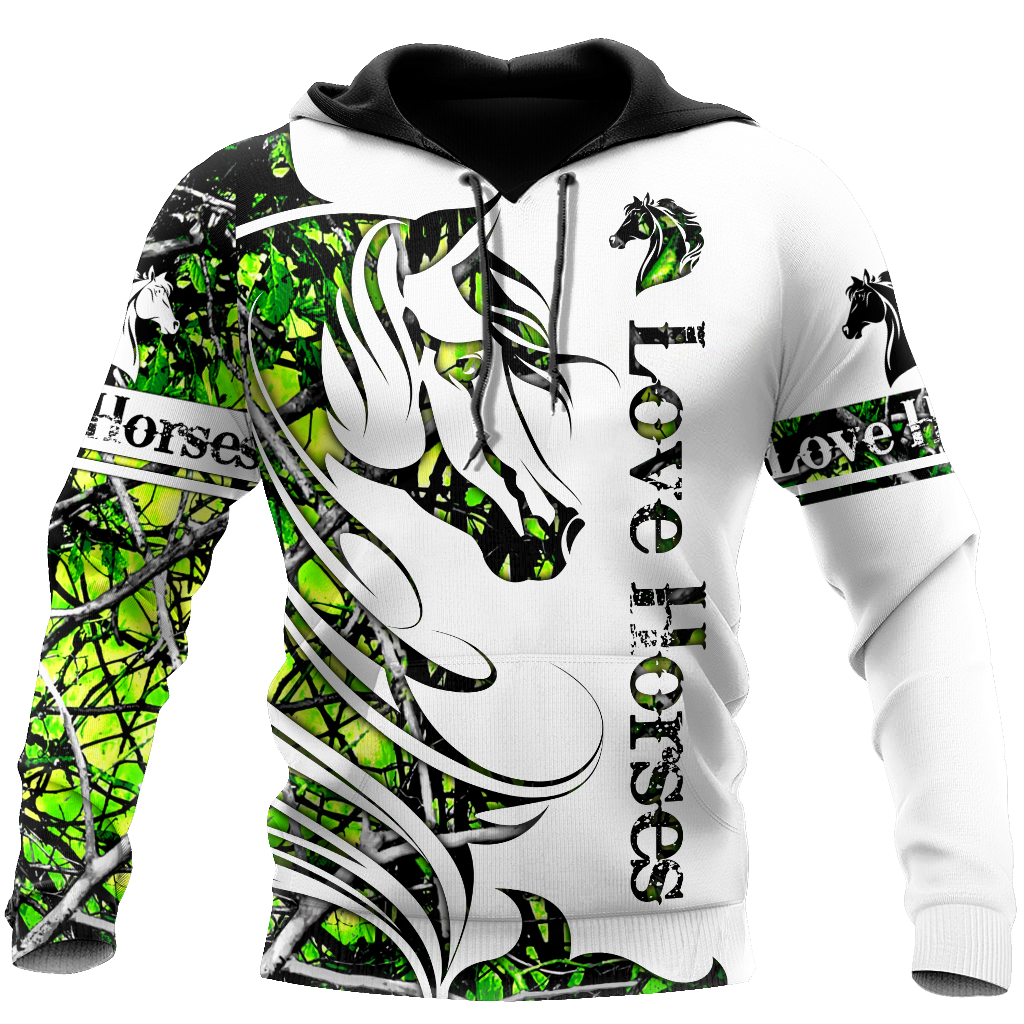 Horse Camo Pattern Art – 3D Hoodie