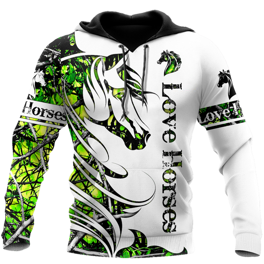 Horse Camo Pattern Art – 3D Hoodie