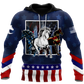 Horses Flag All Over Print Art – 3D Hoodie