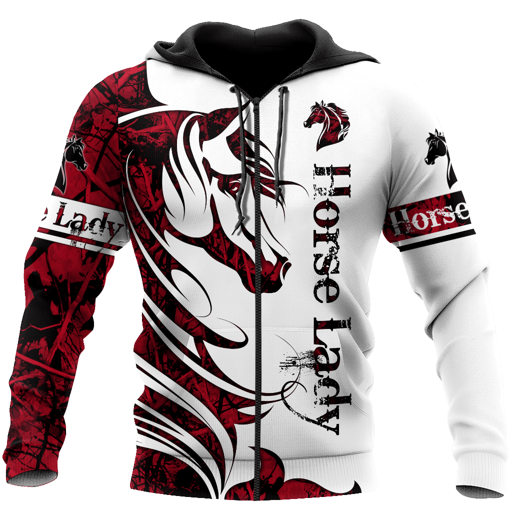 Horse Lady All Over Print Art – 3D Hoodie