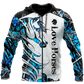 Horse Camo Blue Pattern Art – 3D Hoodie