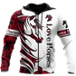 Horse Camo Red Pattern Art – 3D Hoodie
