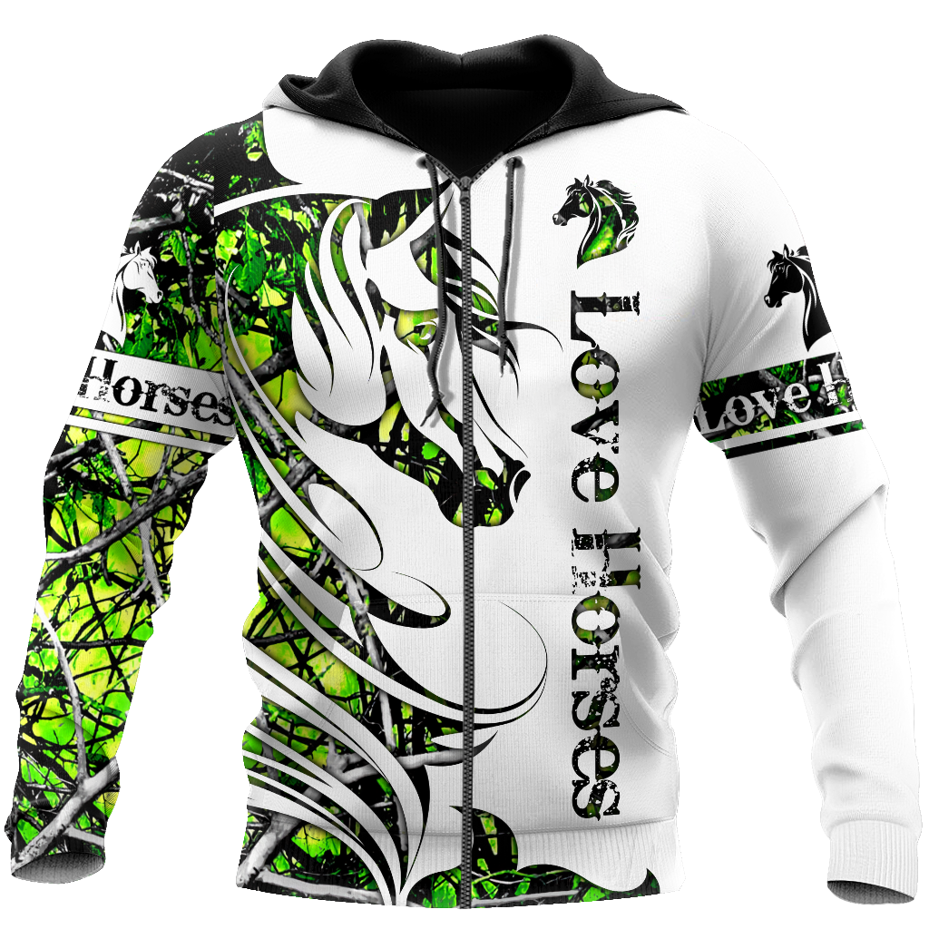 Horse Camo Pattern Art – 3D Hoodie