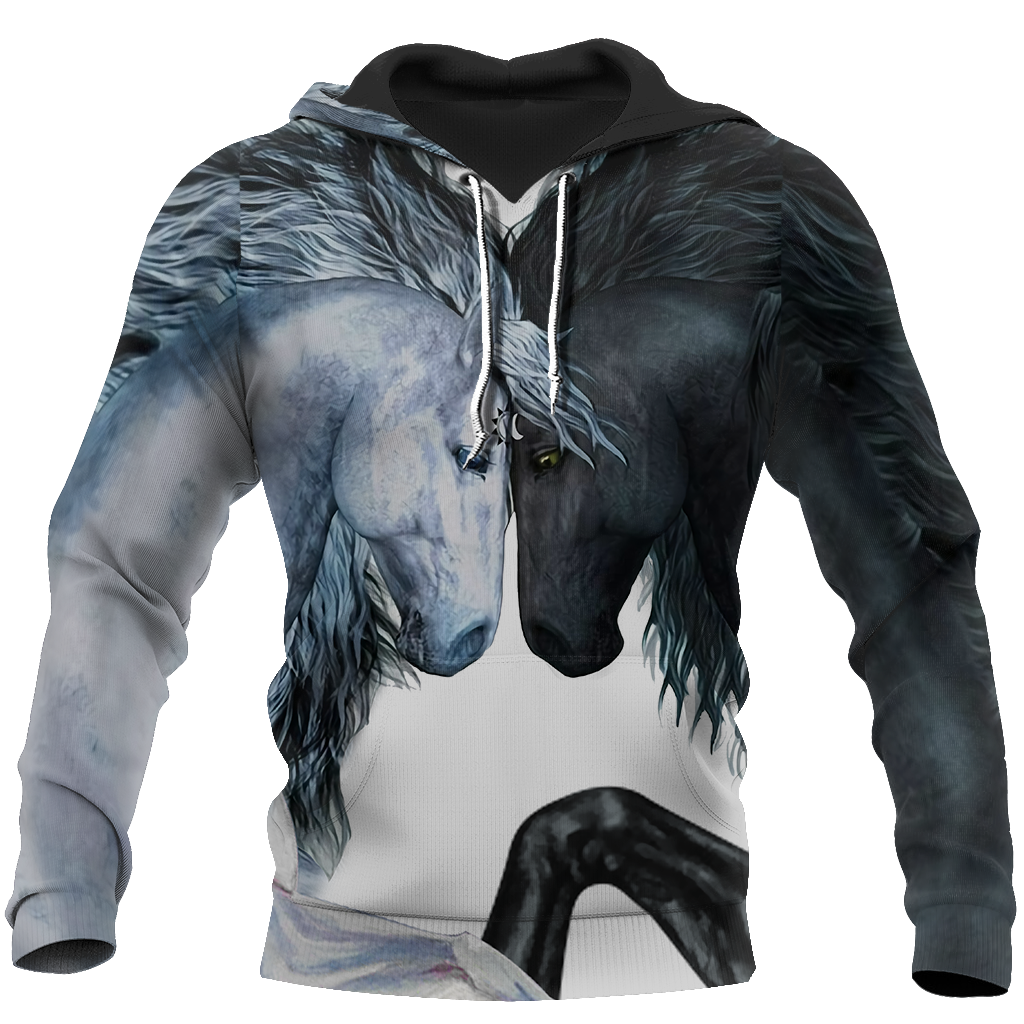 Love Horse All Over Print Art – 3D Hoodie