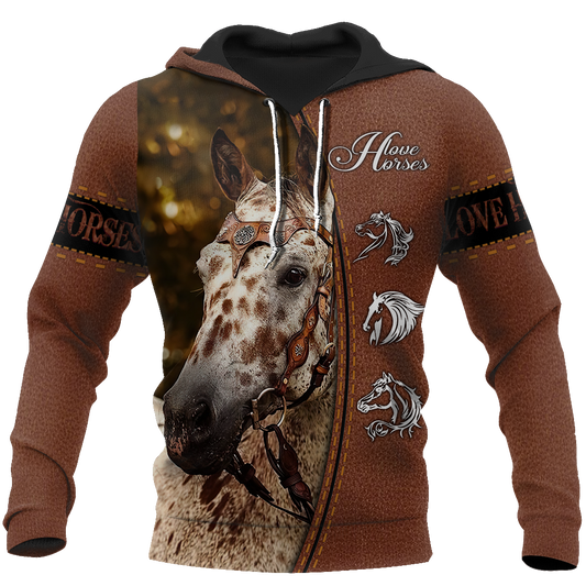 Appaloosa Horse All Over Print Art – 3D Hoodie