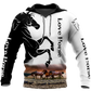 Horse Christmas 3D Art – 3D Hoodie