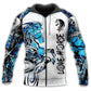 Horse Love Life Blue White - 3D Hoodie