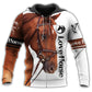 Horse Love Brown Horse Style - 3D Hoodie