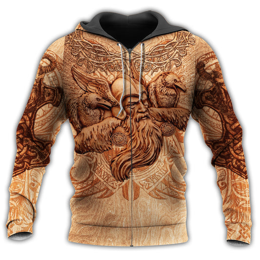 Viking Blood Sunset Style - 3D Hoodie