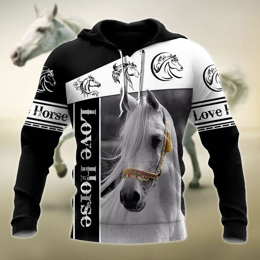Custom Name Horse All Over Print Graphic – 3D Hoodie