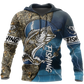 Collection Bass Fishing Sport Blue – 3D Hoodie