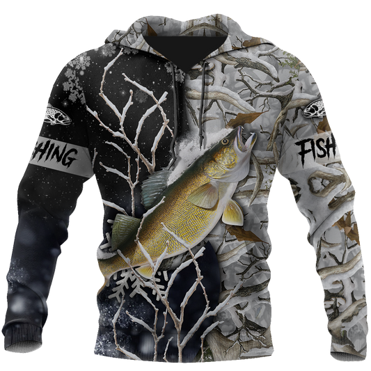 Collection Walleye Ice Fishing Gear – 3D Hoodie