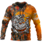 Collection Snakehead Fishing Orange Camo – 3D Hoodie