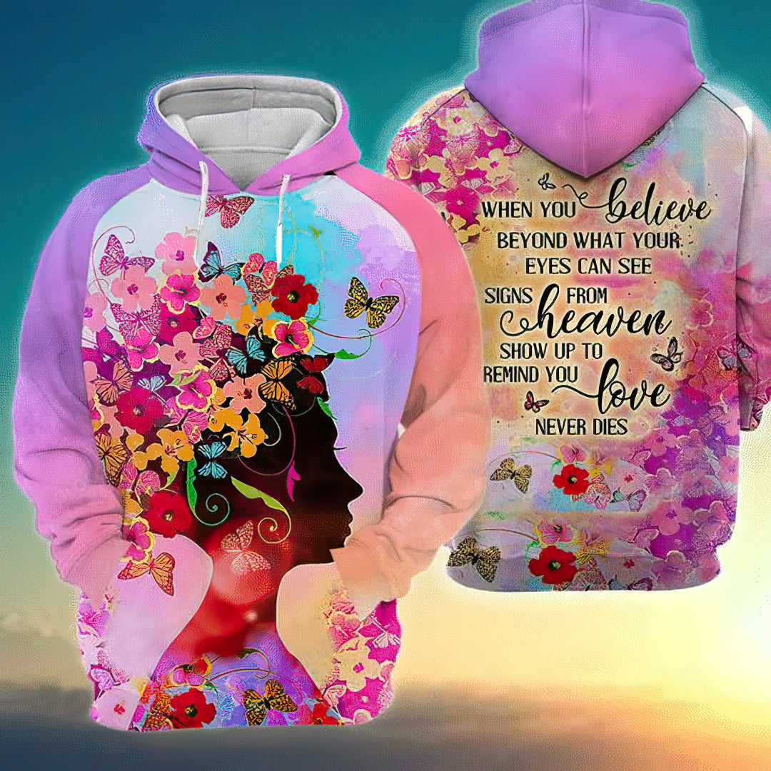 Black Girl African Beauty Art – 3D Hoodie