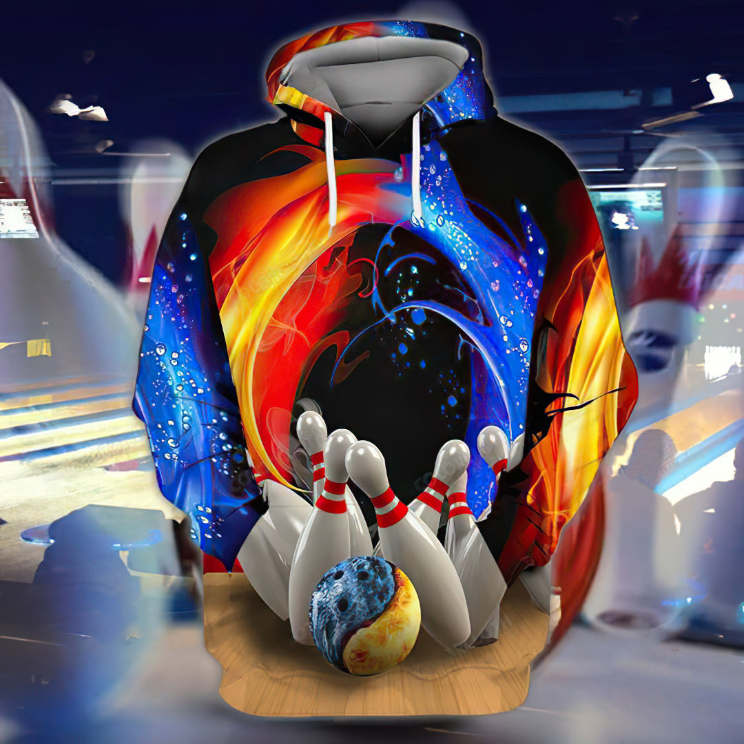 Bowling Wow Art – 3D Hoodie