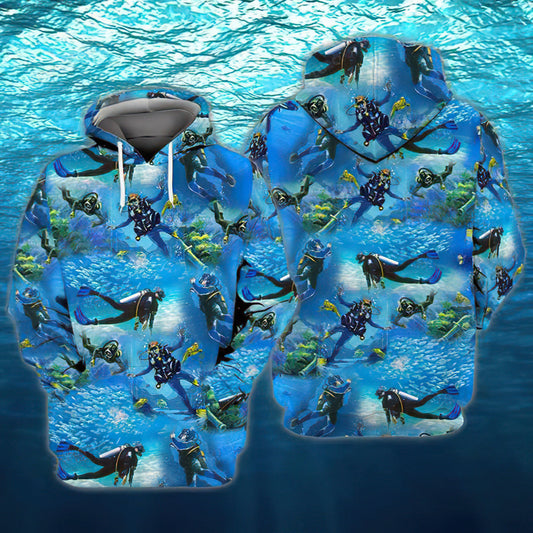 Scuba Diving Adventure - 3D Hoodie