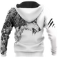 Wolf Makes Me Strong Quote - 3D Hoodie
