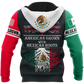 Mexican Skull American Roots Art - 3D Hoodie