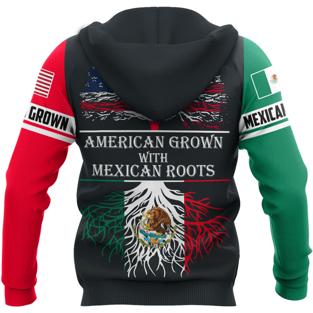 American Grown Mexican Roots Art - 3D Hoodie