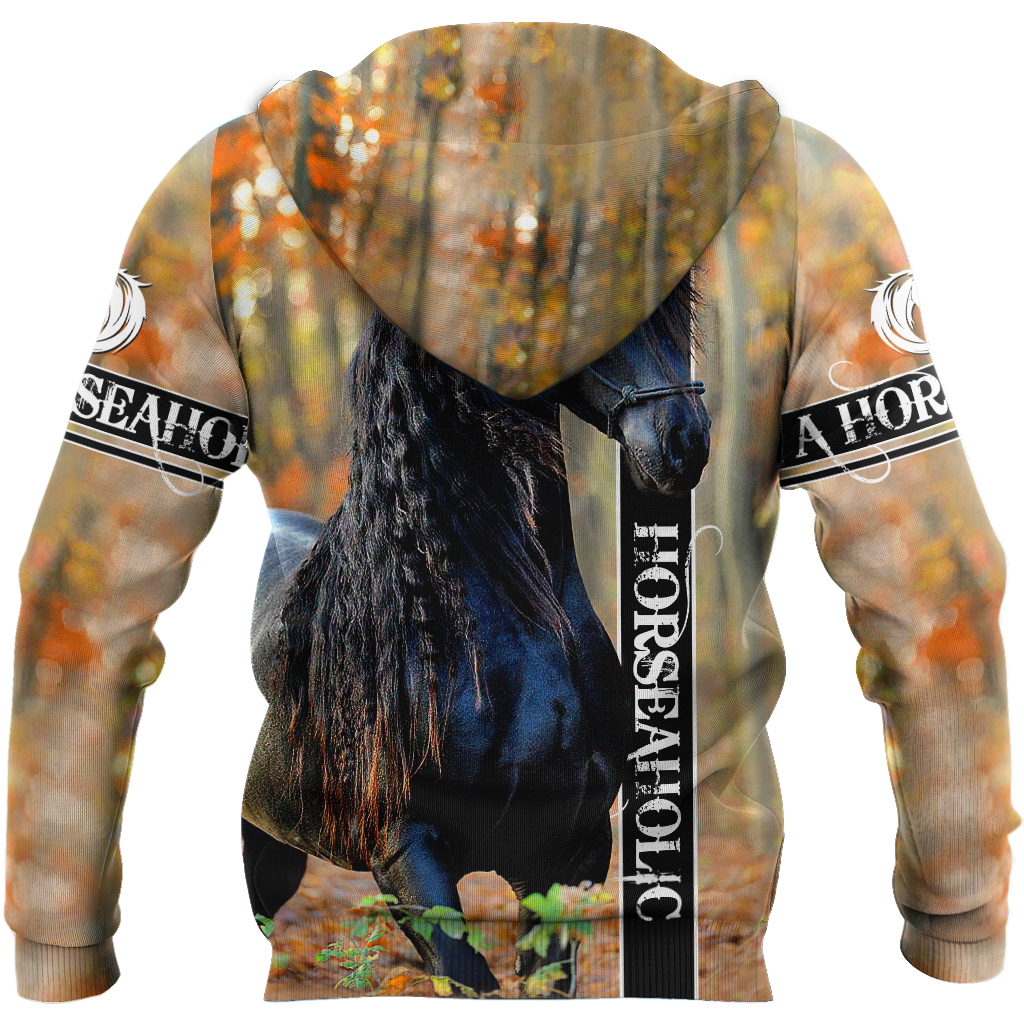 Friesian Horse All Over Print Graphic – 3D Hoodie