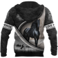 Friesian Black Horse 3D All Over Print Art – 3D Hoodie