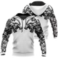 Tattoo Wolf Symmetry Art - 3D Hoodie